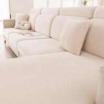 Universali elastinė sofos užvalkalas pilna atlošo galvos atramos apsauga paprasto stiliaus veliūrinis sėdynės pagalvėlės užvalkalas svetainės baldams Plus-Back Cushion šviesiai pilka spalva