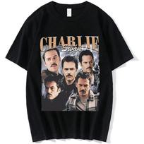 BBTHEORY Team Charlie Swan T Shirt Billy Burke Graphic Printed Tshirts Men Cotton Short Sleeve Tee Shirt Vintage Clothing S juoda
