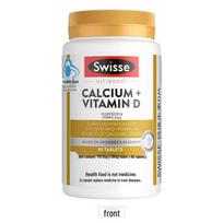 Swisse Calcium Citrate + Vitamin D Tablets