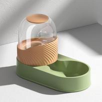 Automatinis gyvūnėlio girdytuvas / lesintuvas Mielas banginio formos Nuimamas dizainas Vandens maisto dozatorius Universalus Feeder-green orange
