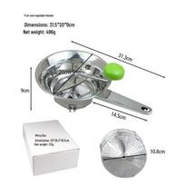 Stainless Steel Blender & Chopper - Vegetable, Fruit, Baby Food Maker & Potato Masher