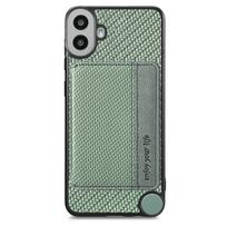 For Nothing CMF Phone 1 2 Pro 3a 5G Leather Card Case RFID 360 Protect Wallet Shell Phone 4a CMF Phone1 Case Magnet Back Cover Nothing CMF Phone 1 žalia