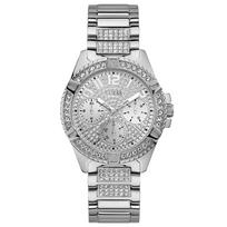 Guess W1156L1 Ladies Frontier Silver Watch 40mm sidabras
