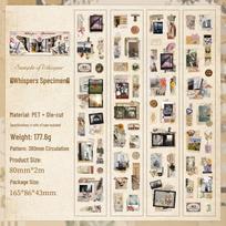 Waterproof Nostalgic Film Die-Cut Sticker Tape for DIY Journals