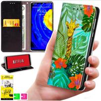 Etui Typu Portfel Do Xiaomi 15T - Pokrowiec Bluemoon Nadruk + Szkło 9H