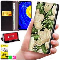 Etui Typu Portfel Do Xiaomi 15T - Pokrowiec Bluemoon Nadruk + Szkło 9H