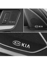 ABCDEI1 10pcs for Kia Rio Ceed Sportage Cerato Soul Sorento Picanto Optima 3D aluminum speaker stereo speaker badge emblem Sticker auto