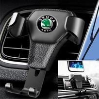 AAAAN1 Car Styling Phone Holder Air Vent Accessories For Skoda Yeti Fabia 2 3 Rapid Octavia A5 A7 Superb Citigo Kodiaq Roomster Karoq Black for Toyota-s
