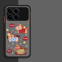 For Xiaomi POCO F8 Pro Case Unique Lucky Unicorn Matte Silicone PC Shockproof Protector Case POCO F8 Pro Cover POCO F8 Ultra Poco F7 Pro