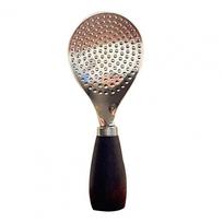 Ergonomic Handle Spoon Dual-purpose Kitchen Spoon Stainless Steel Rice Spatula with Removable Strainer Ergonomic Handle for Use