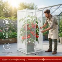 Šiltnamio daržovių apsauginis tinklas pomidorams ir sodams Tomato Cover 45*45*150 balta