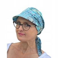 Vasarinė skara su snapeliu Tess 309 Raukšlėtas turbanas Taip Pat Po Chemoterapijos gray