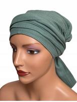 Turban Damski Lara 022 Z Muślinu Chusta Bez Wzoru Także Po Chemioterapii