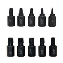 10pcs Heavy-Duty Screw Extractor Set Screw and Bolt Extractor Set for Removing Broken Screws, Bolts, Studs, Fittings, 1