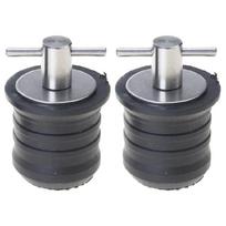 2 Pcs Kayak Drain Plug Rubber Scupper Plugs Drain Stopper T-Handle Drain Plug gray