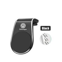 Volkswagen VW 1 vnt. magnetinis automobilio emblemos telefono laikiklis 360° besisukantis laikiklis Volkswagen ArteonPolo Golf R-Line Tiguan GTI R juoda