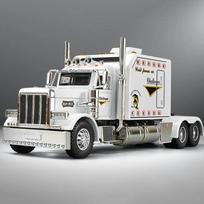 1:24 Lydinio Traktoriaus Sunkvežimio Modelis Žaislas su Garsu ir Šviesa Metalinis Diecast Automobilis Vaikams Transporto Priemonė balta