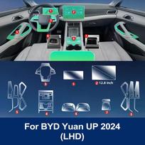 Car Interior Film Transparent TPU Pre-cut Cover for BYD Yuan UP 2026 ATTO 2 GPS Panel Center Console Anti-scratch Accessories