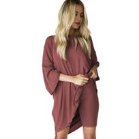 2 Pcs/Set Women Summer Top Shorts Set Loose Three Quarter Sleeve O Neck T-shirt Slim Fit Solid Color High Waist Shorts Casual Daily Outfit Homewear L