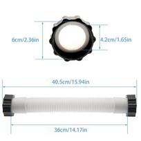 40/150cm Baltas baseino siurblio žarna Filtravimo siurblio žarna Baseino siurblio atsarginė žarna 11535 Pakeičiama baseino žarna sūkurinėms vonioms