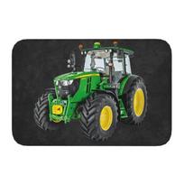 Funny Tractor Design Doormat Non-Slip Backing for Kitchen Bathroom Balcony Entryway Rug Carpet Floor Mat Decor 30X50CM