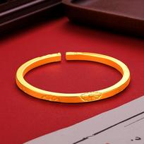 Little Daisy Open Bracelet Women's Light Luxurious High-end Bracelet Solid One Size(16-22CM)