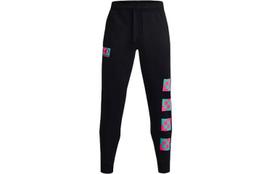 Under Armour Rival Knitted Sweatpants Men's Black Moderate Cuffed Pants 1366437-001 L