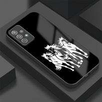 Pattern Horse Phone Case For Samsung Galaxy A72 A52 A52S A42 A32 A22 A12 Nacho Lens Protection Shockproof Glass Back Hoesje Galaxy A12