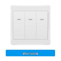Wireless 220V 3-Gang Remote Control Light Switch Panel