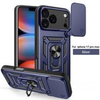 Luxury Car Magnetic Holder Phone Case For iphone 17 16 15 14 13 Pro Max 17 Air 14 15 16 PLus 12 13 Mini Shockproof Armor Cover For iphone 15 Pro mėlyna