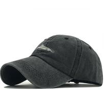 Pure cotton coated washed baseball cap small shark hat specially for fishing sun hat Adjustable