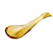 Colorful Crystal Glass Spoon Exquisite Smooth Condiment Spoons Elegant Multifunctional Serving Spoons Restaurant