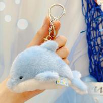 Ocean Family Jellyfish Dolphin Shark Decompress The Aquarium Small Animal Plush Pendant Backpack Keychain A9