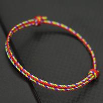 4 Colors Lucky Rope Bracelet For Men Grade A 2mm Thin String Charm Braslet Handmade Adjustable Friendship Braclet Boyfriend Gift
