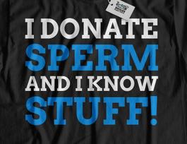 Unisex Funny Sperm Donor T-shirt Tops Tees Unisex Sperm Donation Gifts Deadbeat Dad Gifts M