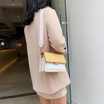 Moteriška rankinė ir kuprinė Yogodlns Contrast Color Odinis Crossbody Krepšys Moterims Kelioninis Krepšys Madingas Paprastas Pečių krepšys Moteriškas krepšys Crossbody Bag One Size geltona