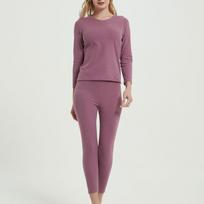 Women's Ultra Soft Thermal Underwear Long Johns Sets With Fleece Lined M violetinė