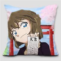 Strange Robber Kidd Conan Pillow Name Detective Conan Kudo Shinichi Grey Print Cushion Cover 30x30cm smėlis