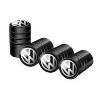 VW Volkswagen Jetta MK5 Golf Automobilio Padangų Vožtuvų Dangteliai Emblema Metalinis Dangtelio Dėklas VW Volkswagen Golf Polo Passat Touran priedui