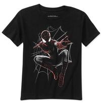 Marvel Žmogus-voras Juodi Mažo berniuko marškinėliai (Šviesti tamsoje) - XS (4/5) -NWT 120