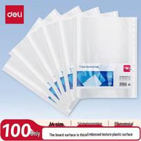 Deli 11-Hole Document File Bags Refill (100 Pcs)