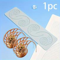 Artistic Silicone Molds, Designed for French Cooking, Featuring a Nautilus Pattern, Food-Safe and Reusable, Ideal for Detailed Sea-Inspired Dishes 1pc