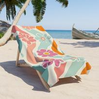 Shark Print Beach Towel, Quick Dry Soft Cotton, Colorful Sketch Shark Pattern on Pink Background for Summer Pool Use 50X100cm &1pc