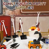A89X 200 Pcs Mini Shovel Spoons Disposable Plastic Shovel Shaped Spoons Black And White Plastic Spoon Shovel For Dessert