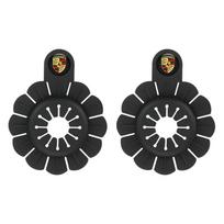 AABI1 2pcs Car Wiper Hole Protective Covers Windshield Wiper For Porsche 911 928 Cayenne Panamera Macan Boxster Carrera-GT Sticker