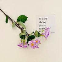 Luxury Modern Jasmine Fake Flower Arrangement for Living Room or Entryway šviesiai violetinė spalva