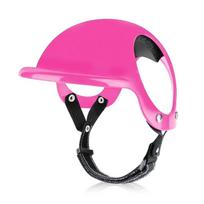 Cat Headwear Dog Helmets with Ear Holes Head Protective Pet Helmet Hat Hard Hat Photo Props Pet Ridding Cap Motorcycle Bike S-1