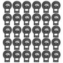 300pcs Single Hole Spring Clip Ball Shape Toggle Stopper Accessories Cord Locks  Luggage Accessories