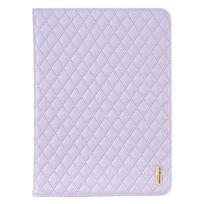 Leather Wallet Case for Ipad 10.2 9th Gen Air1 2 9.7 Pro 11 2025 Stand Cards Solt Mini 3 4 5 6 Checked Stripe Tablet Cover Funda iPad mini 6(8.3) violetinė