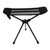 Aluminum Alloy Chair Footrest Black Foldable Chair